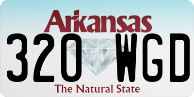 AR license plate 320WGD