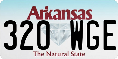 AR license plate 320WGE