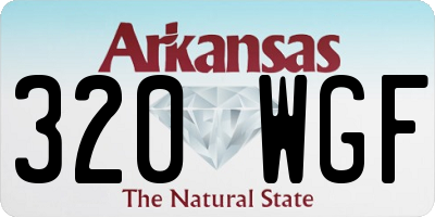 AR license plate 320WGF
