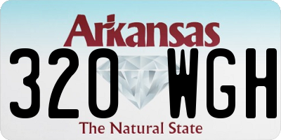 AR license plate 320WGH