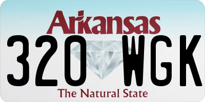 AR license plate 320WGK