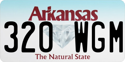 AR license plate 320WGM