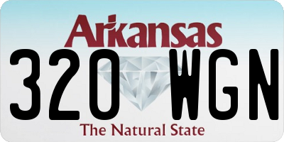 AR license plate 320WGN