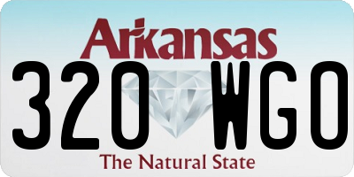 AR license plate 320WGO