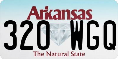 AR license plate 320WGQ