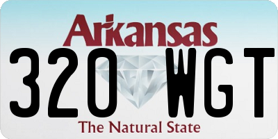 AR license plate 320WGT