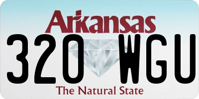 AR license plate 320WGU
