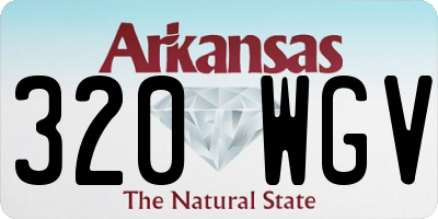 AR license plate 320WGV