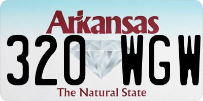 AR license plate 320WGW