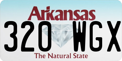 AR license plate 320WGX