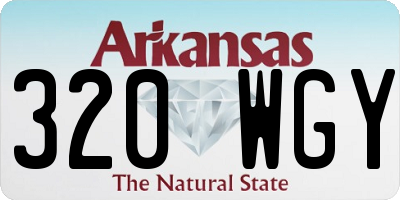 AR license plate 320WGY