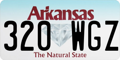 AR license plate 320WGZ