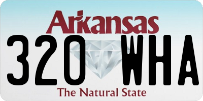AR license plate 320WHA