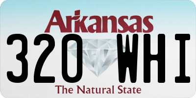 AR license plate 320WHI
