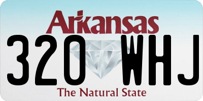 AR license plate 320WHJ