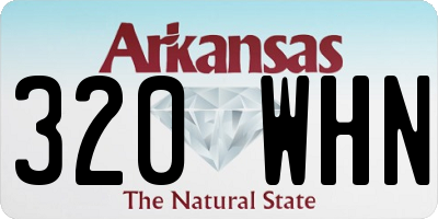 AR license plate 320WHN