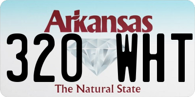 AR license plate 320WHT