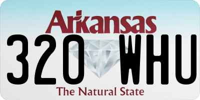 AR license plate 320WHU