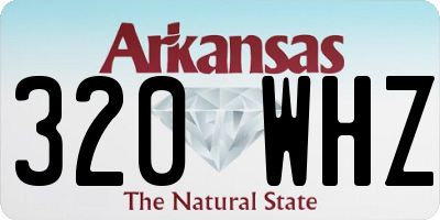 AR license plate 320WHZ