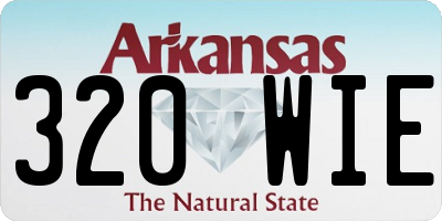 AR license plate 320WIE