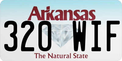 AR license plate 320WIF