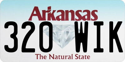 AR license plate 320WIK