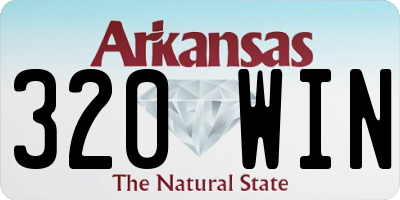 AR license plate 320WIN
