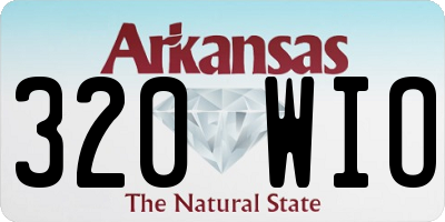 AR license plate 320WIO