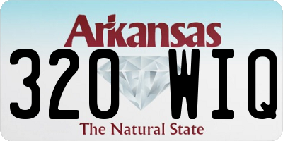 AR license plate 320WIQ