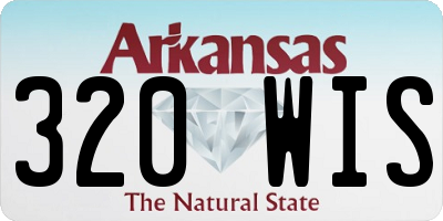 AR license plate 320WIS