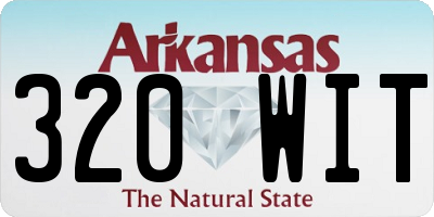 AR license plate 320WIT