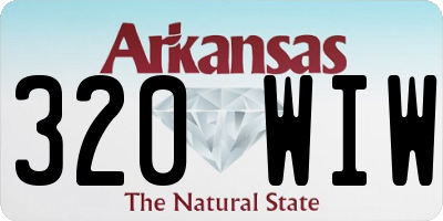 AR license plate 320WIW