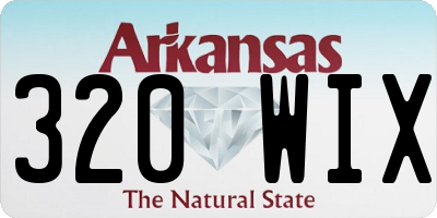 AR license plate 320WIX