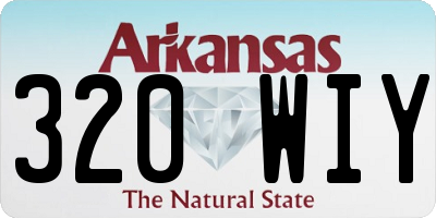 AR license plate 320WIY