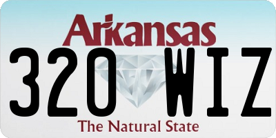AR license plate 320WIZ