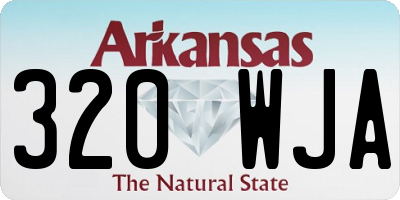 AR license plate 320WJA