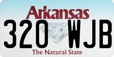 AR license plate 320WJB