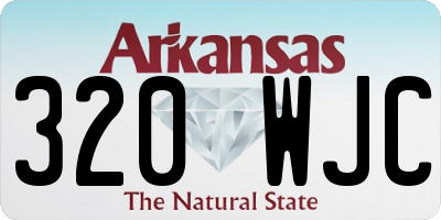 AR license plate 320WJC