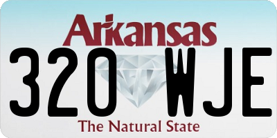 AR license plate 320WJE