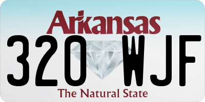AR license plate 320WJF