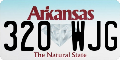 AR license plate 320WJG