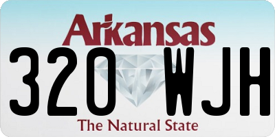 AR license plate 320WJH