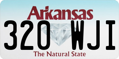 AR license plate 320WJI