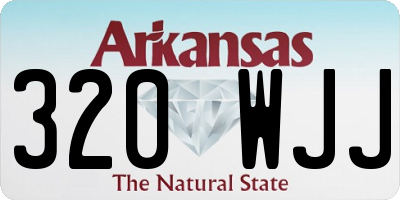 AR license plate 320WJJ