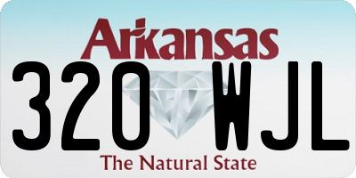 AR license plate 320WJL
