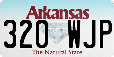 AR license plate 320WJP