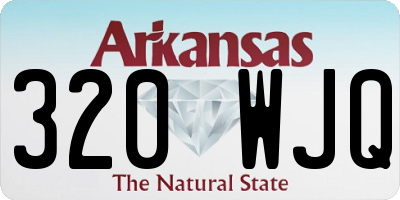 AR license plate 320WJQ