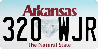 AR license plate 320WJR