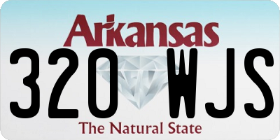 AR license plate 320WJS