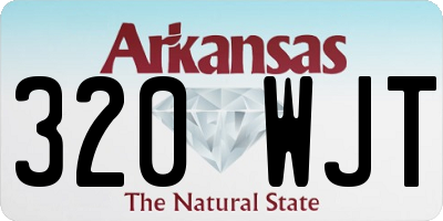 AR license plate 320WJT